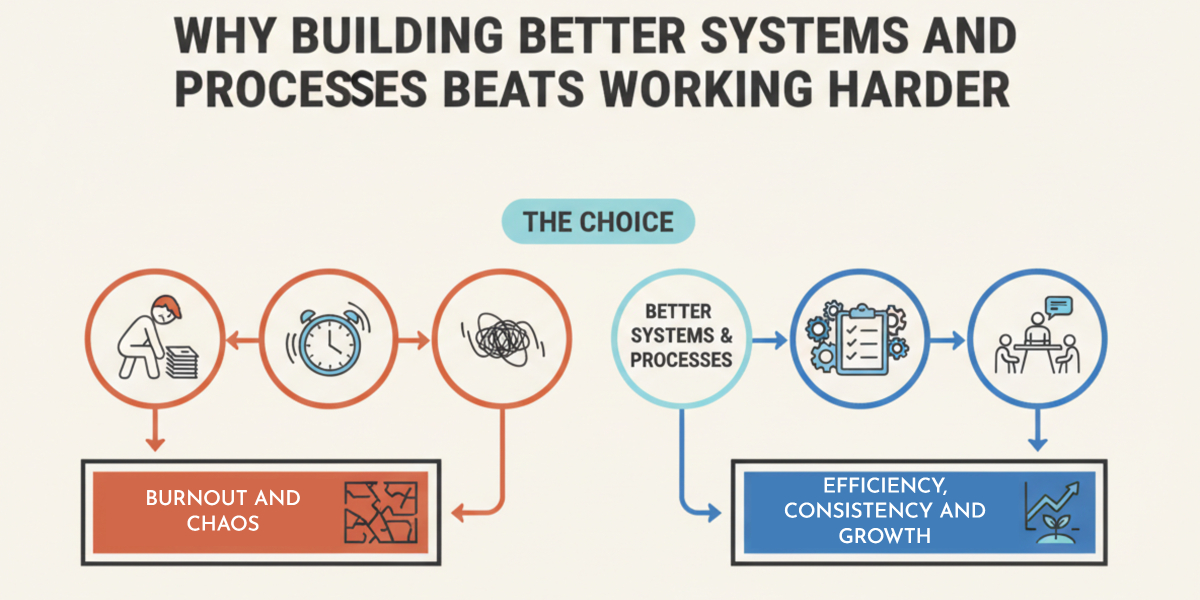 Why Building Better Systems and Processes Beats Working Harder (Every Time)